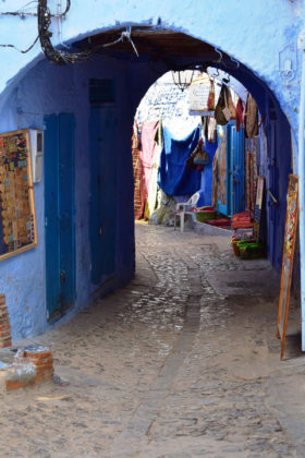 plavi grad, maroko, putovanja, turiza, arhitektura