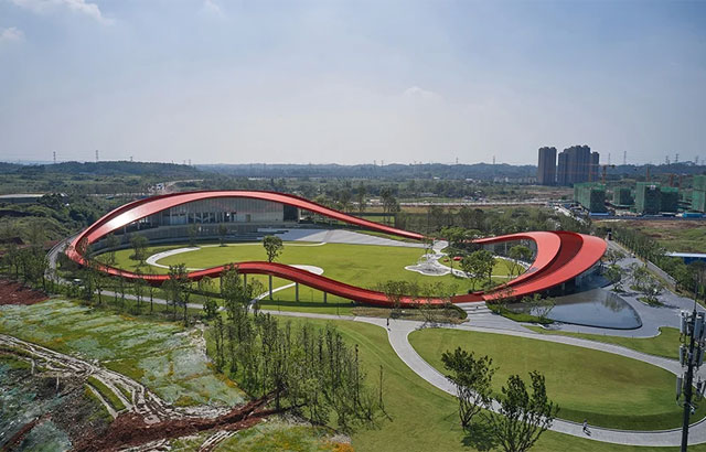 Arhitekton, Powerhuose, staza na krovu u Kini